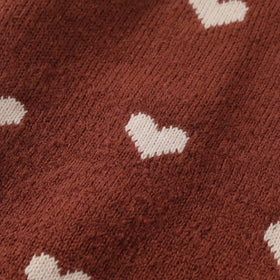 Girls Maroon Heart Raglan Sleeve Cardigan Sweaters & Cardigans