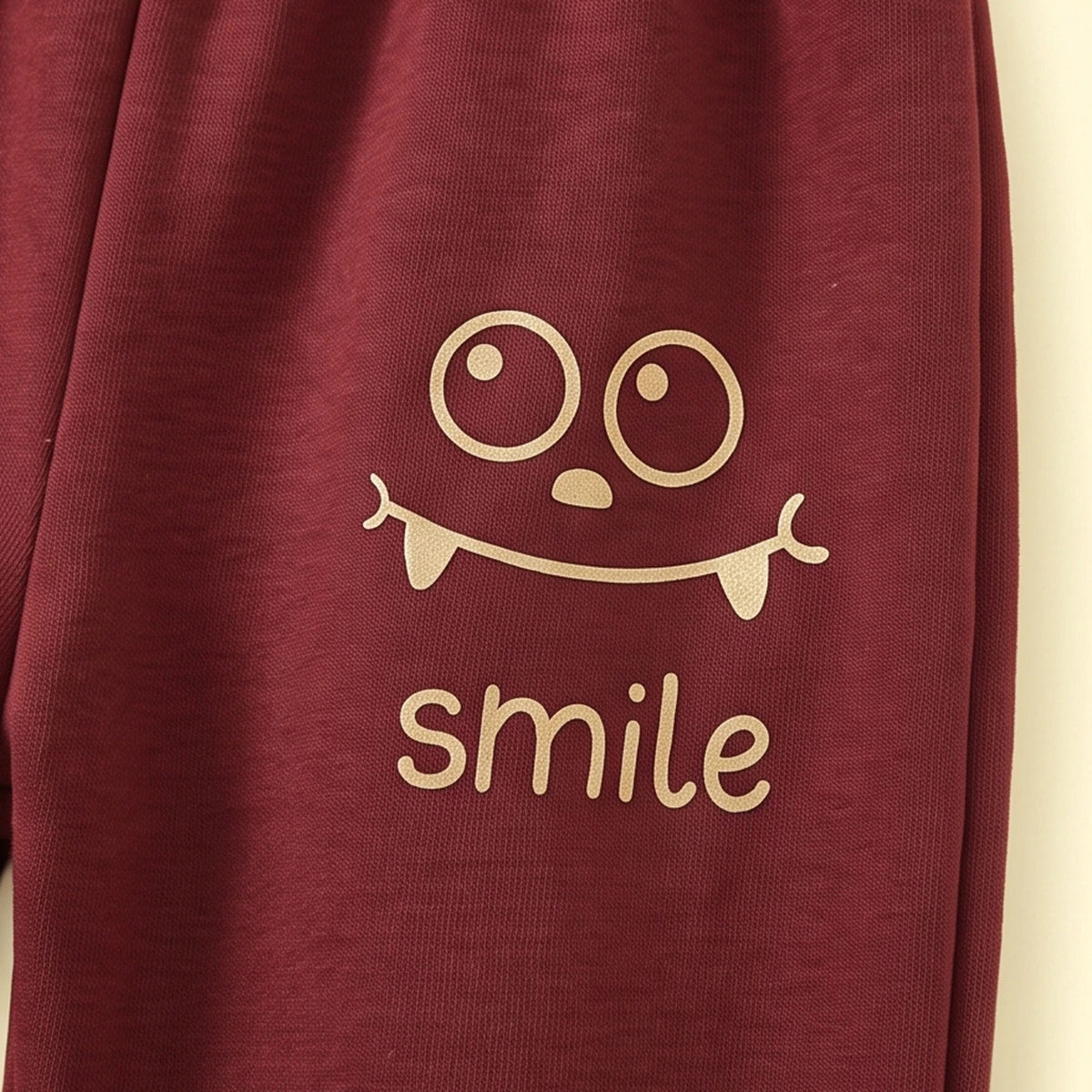Boys Red Smiley Printed Sweatshirt & Joggers Co-ord Sets Sets