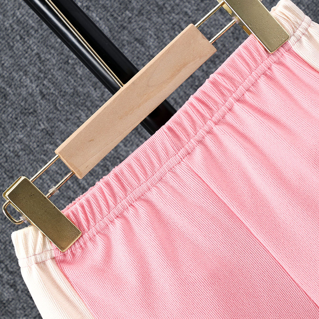 Boys Pink Hooded Shacket with Shorts Set Sets