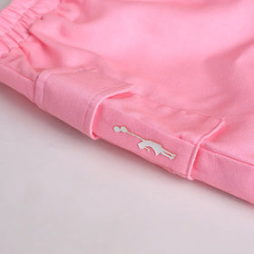 Girls Pink Floral Printed Top With Elasticated shorts Sets 2 pc. Sets