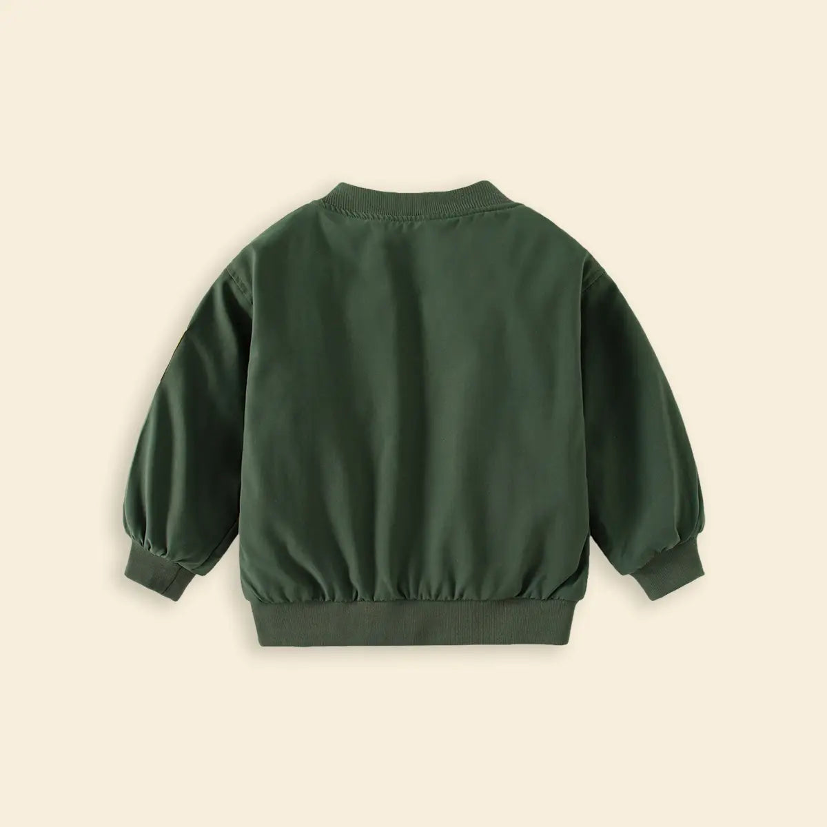 Boys Army Green Varsity Jacket With Flaps Coats & Jackets