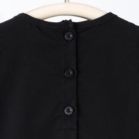 Girls Black Sleeveless Fit & Flare Dress Casual Dresses