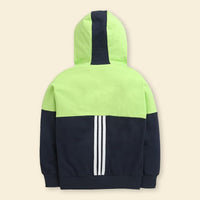 Boys Green Hooded Sweat Shirt with Track Pant Set Sweatshirts & Hoodies