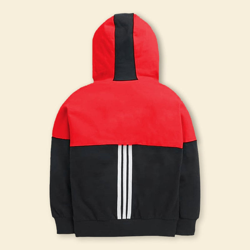 Boys Black Hooded Sweat Shirt with Track Pant Set Sweatshirts & Hoodies