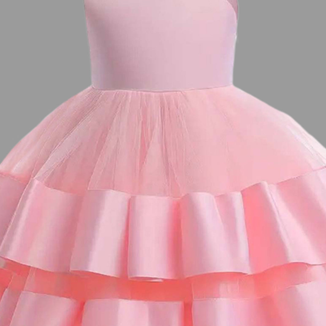 Girls Sleeveless Layered Party Dress Party Dresses   