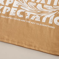 Boys Khaki Typographic Printed Short Sleeves Round Neck T-Shirt With Shorts Set 2 pc. Sets