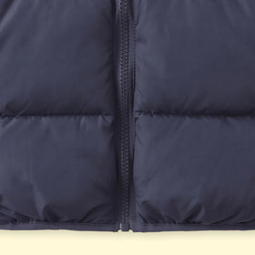 Boys Navy Blue Quilted Hooded Zip-up Jacket Coats & Jackets