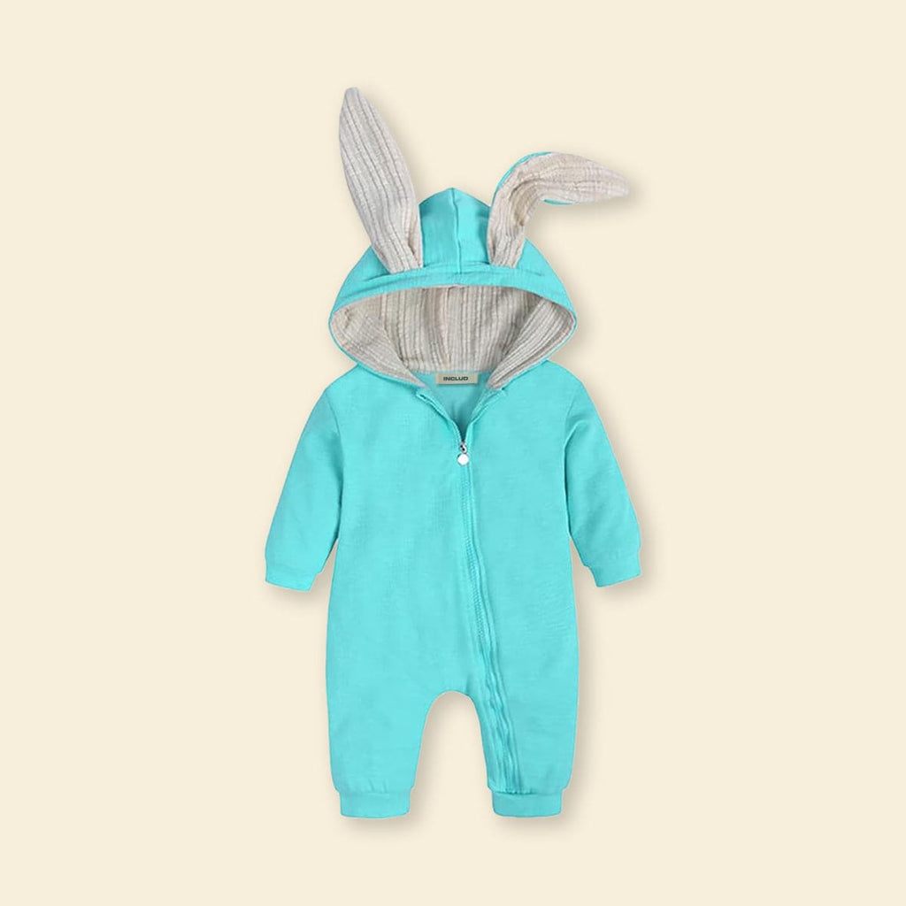 Boys Aqua Long Leg Romper Romper Aqua 12 - 18 M