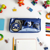 Captain America Pencil Pouch with Zipper -Kids School Stationery Pencil Box Trending Accessories
