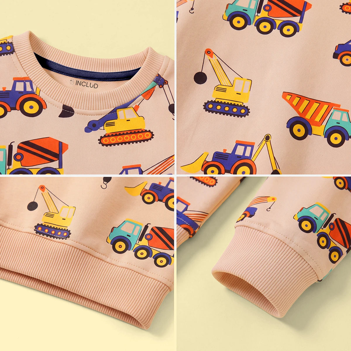 Boys Apricot Graphic Long Sleeve Sweatshirt Sweatshirts & Hoodies