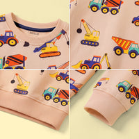 Boys Apricot Graphic Long Sleeve Sweatshirt Sweatshirts & Hoodies