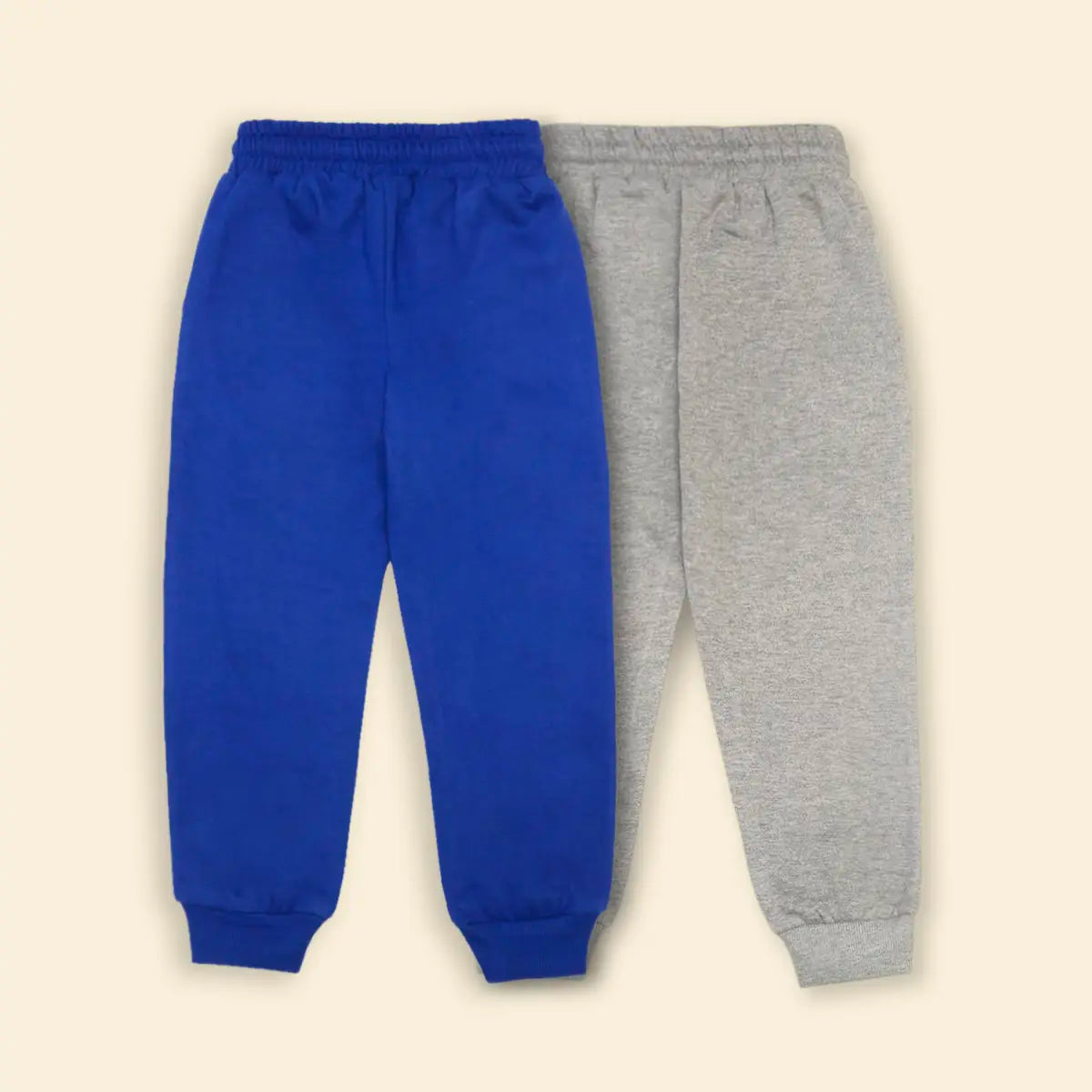 Boys Multicolor Joggers With Elasticated Drawstring Waistband Pack of 2 Trackpants & Joggers