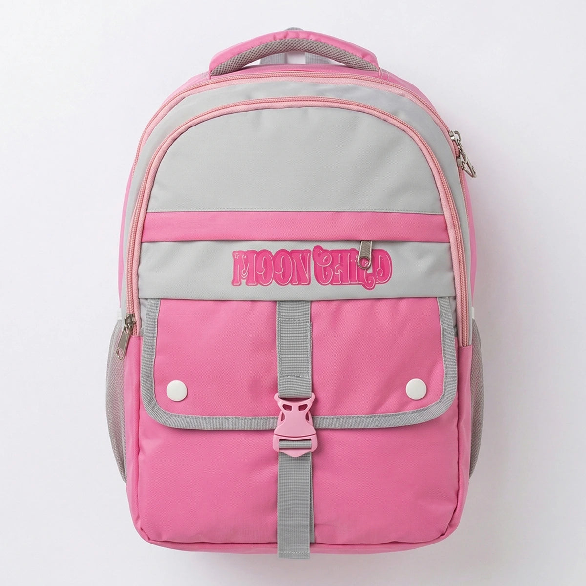 Girls Pink Multi-Compartment School Backpack Trending Accessories Pink Onesize