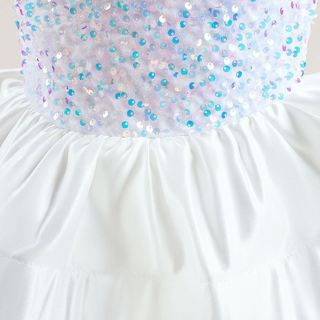 Girls Sequins Embellished Fit & Flare Party Wear Dress Party Dresses   