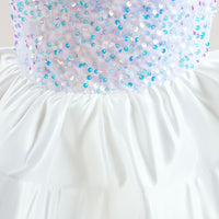 Girls Sequins Embellished Fit & Flare Party Wear Dress Party Dresses   