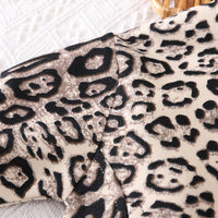 Boys Off-White Animal Print Zipper Jacket with T-shirt & Joggers Set Sets