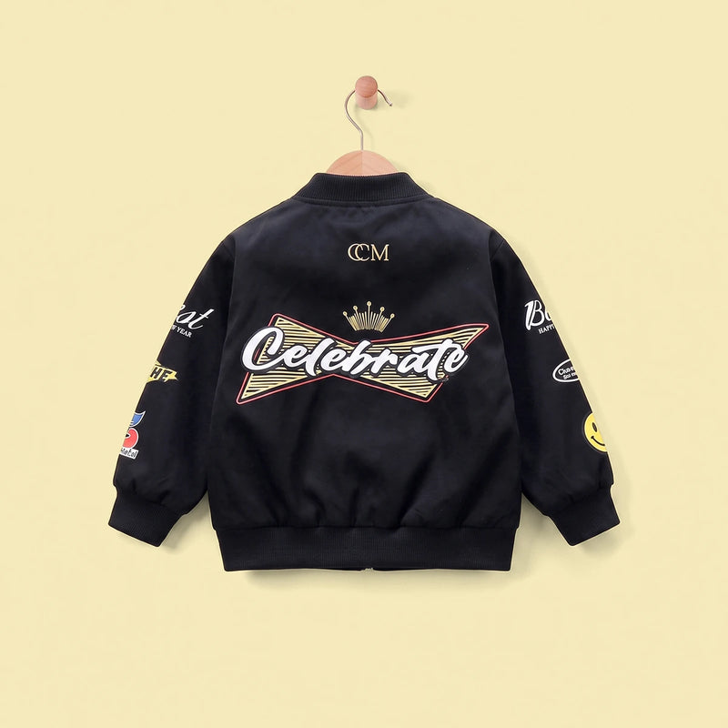 Boys Black Bomber Jackets Coats & Jackets