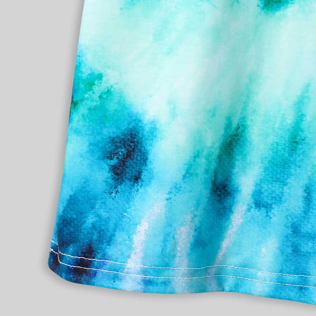 Boys Tie And Dye Short Sleeve T-Shirt With Shorts Sets 2 pc. Sets   
