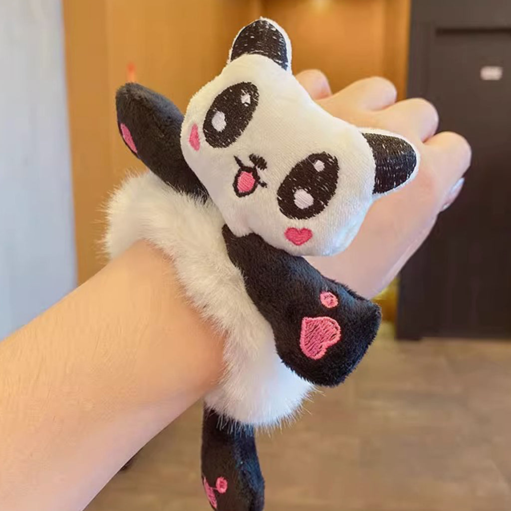 Girls Plush Frog & Panda Hair Tie Combo - Pack of 2 Trending Accessories