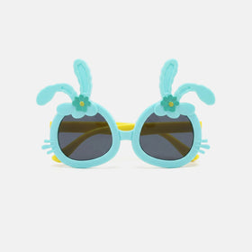 Girls Blue Bunny Flower Sunglasses Sunglasses