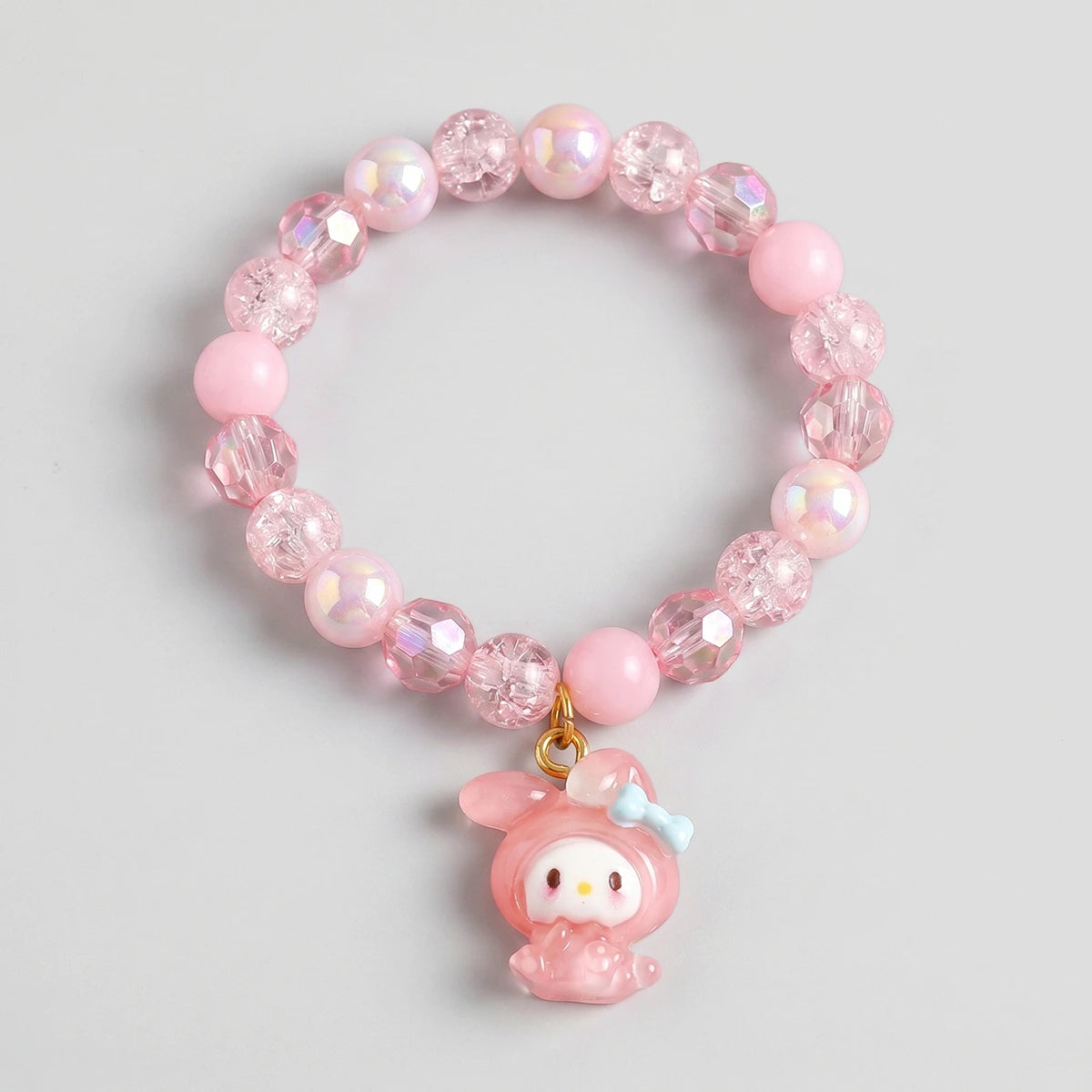 Pack Of 5 Girls Multicolour Bunny & Cat Beaded Bracelet Sets Bracelet