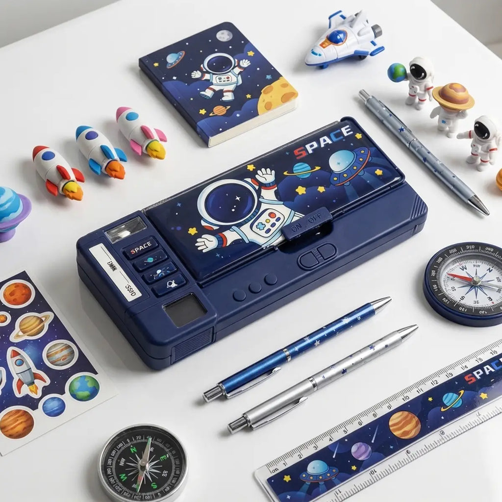 Space Theme Magnetic Pencil Box Trending Accessories