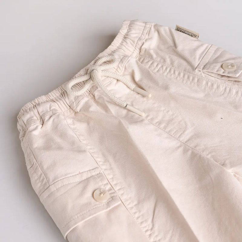 Boys Green Embroidered Shirt With Cargo Pocket Shorts Sets 2 pc. Sets