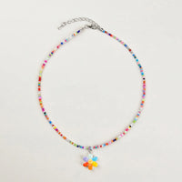 Pack Of 4 Girls Multicolour Beaded Charm Necklace Sets Necklace and Chains
