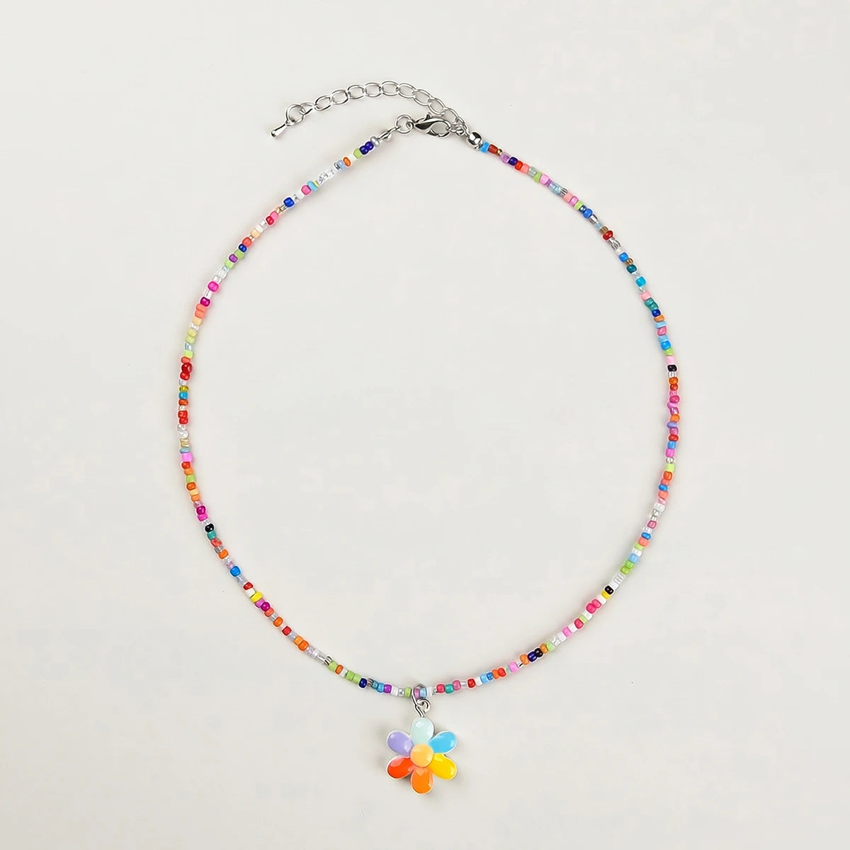 Pack Of 4 Girls Multicolour Beaded Charm Necklace Sets Necklace and Chains