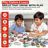 Kids 48-Piece Die-Cast Pull-Back Mini Cars Set Trending Accessories