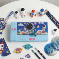 Kids Space Theme Magnetic Pencil Box Trending Accessories