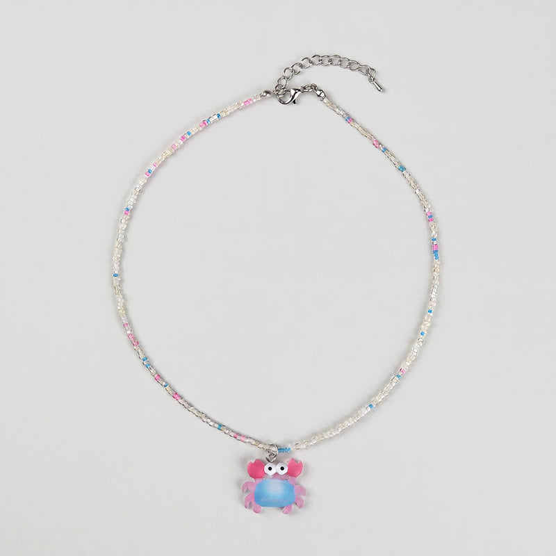 Pack Of 2 Girls Multicolour Sea Life Motif Beaded Necklace Sets Necklace and Chains