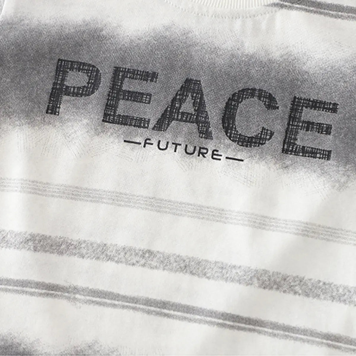 Boys White Typographic Printed Half Sleeve T-Shirt With Denim Shorts Sets 2 pc. Sets