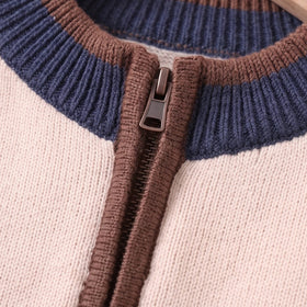 Girls Multicolour Striped Raglan Sleeve Cardigan Sweaters & Cardigans