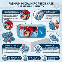 Iron Man Kids Hard Shell Pencil Case with Zipper Trending Accessories