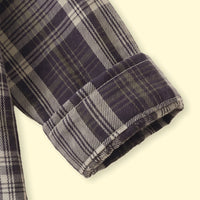 Boys Navy Blue Checked Long Sleeve Shirt Shirts