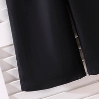 Girls Black Pearl Embellished Sleeveless Peplum Top With Pants Sets 2 pc. Sets