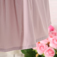 Girls Lilac Solid Summer Empire Dress Casual Dresses