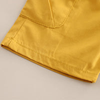 Boys Yellow Printed Short Sleeves Shirt With Cargo Shorts Set 2 pc. Sets