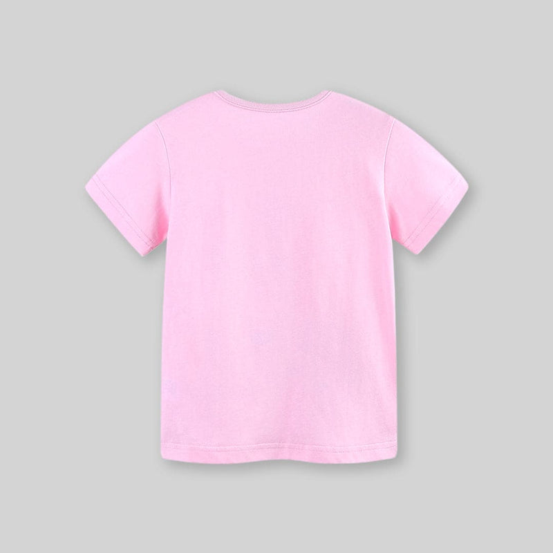 Girls Printed Short Sleeves T-Shirt Tshirts   
