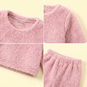 Girls Pink Long Sleeve Top With Pants Sets 2 pc. Sets