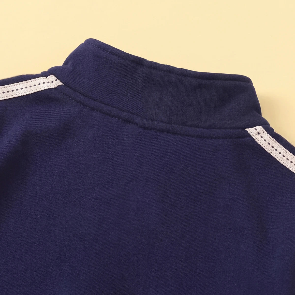 Boys Dark Blue Solid Sweatshirt With Pants Co-ord Set 2 pc. Sets