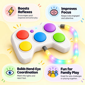 Kids Educational Game Controller Toy with Lights & Music for Ages 3 Year Plus Trending Accessories