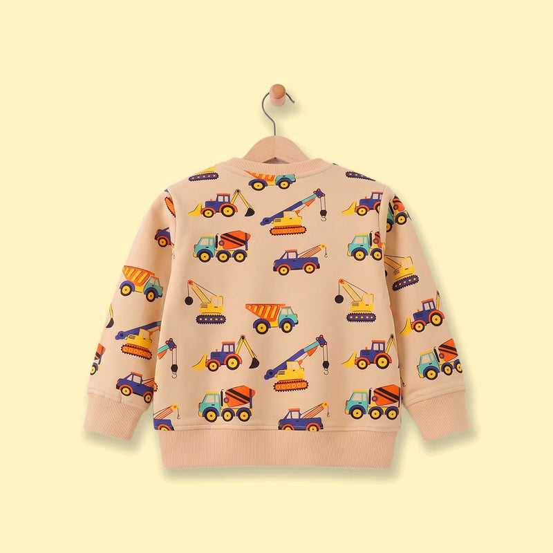Boys Apricot Graphic Long Sleeve Sweatshirt Sweatshirts & Hoodies