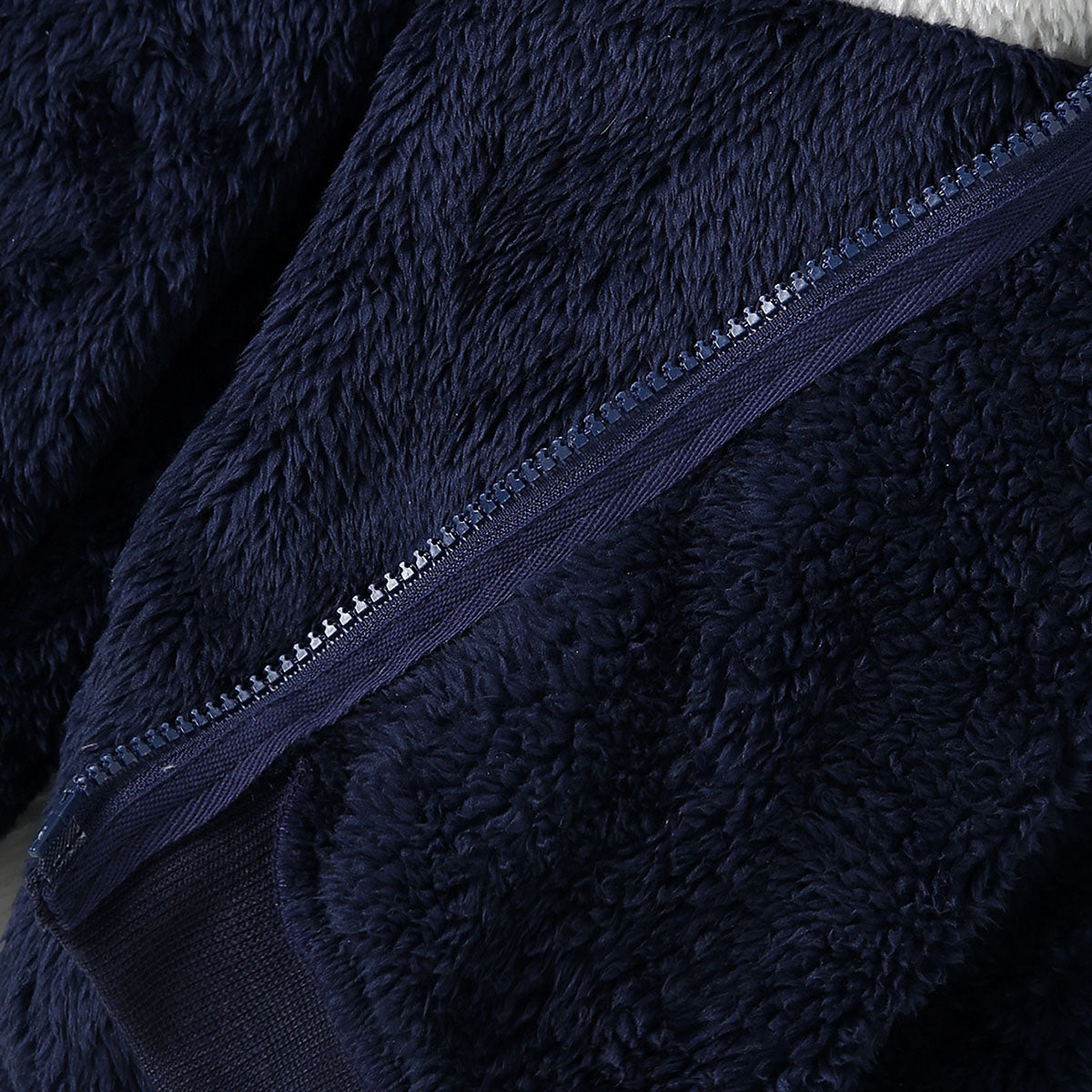 Boys Navy Blue Color-blocked Regular Hooded Sweatshirt Sweatshirts & Hoodies