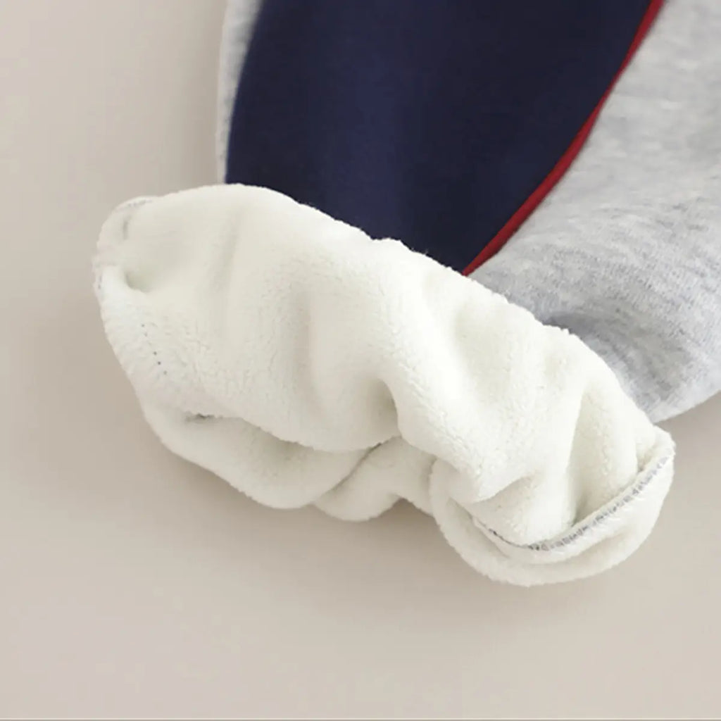 Boys Grey Color-blocked Sweatshirt With jogger Co-ord Sets Sets