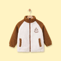 Boys Brown Colourblocked Long Sleeve Zip-Up Jacket Coats & Jackets Brown 1-2 Y