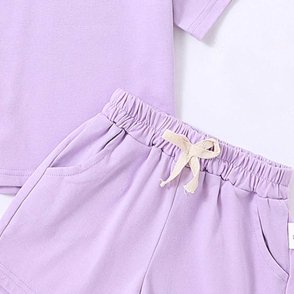 Boys Purple Short Sleeves T-Shirt With Shorts Co-ord Sets Sets
