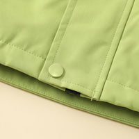 Boys Lime Green Long Sleeve Hooded Zip-Up Jacket Coats & Jackets