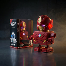 Electric Iron Man Dancing Robot Toy with Flashing Lights & Music for Kids Boys & Girls Trending Accessories